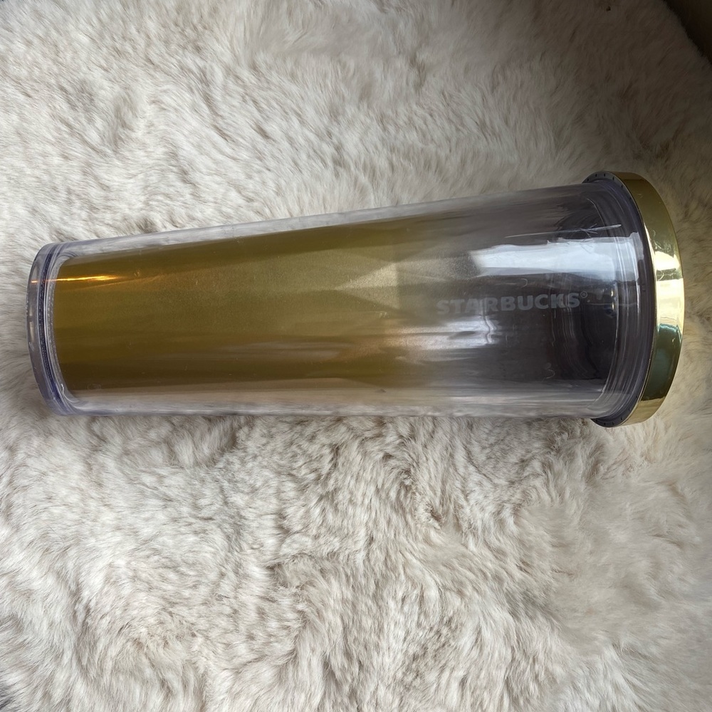 Gold ombré Starbucks tumbler- venti.